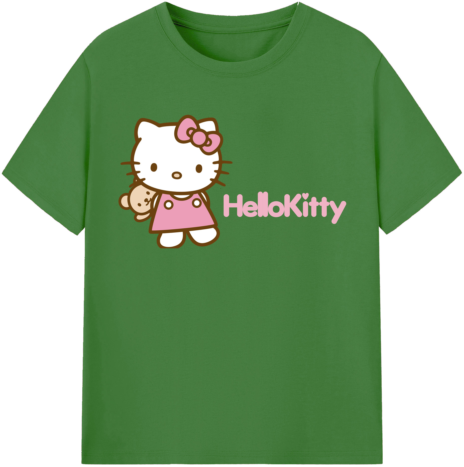 （画像用） Hello Kitty ハローキティ レディースカジュアルプリントTシャツ（綿100％）